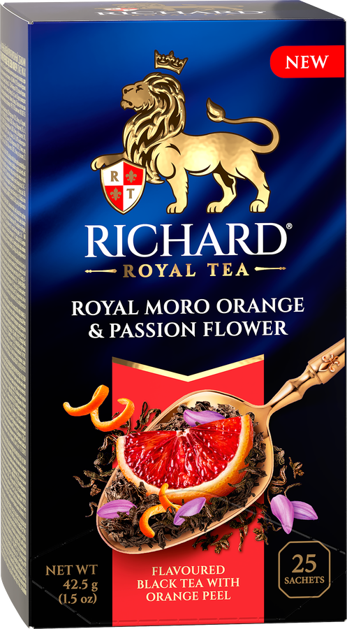 Чай черный RICHARD Royal Moro orange&Passion flower, 25пак, предпросмотр