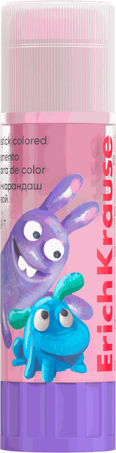 Клей-карандаш ERICHKRAUSE EasyStick Jolly Friends, цветной, Арт. 60911, 15г, превью