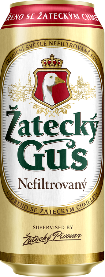 Пиво светлое ZATECKY GUS Nefiltrovany нефильтрованное пастеризованное 4,8%, 0.45л, превью
