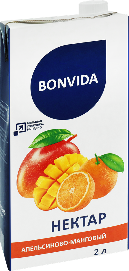 Нектар BONVIDA Апельсиново-манговый, 2л, превью