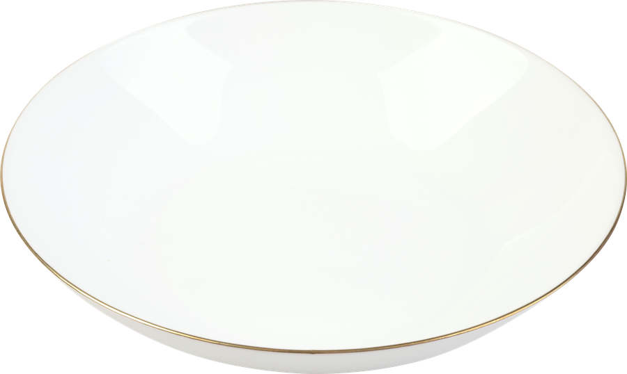 Тарелка суповая HOMECLUB Diva Gold 20см, стекло, Арт. NMQP80T, предпросмотр