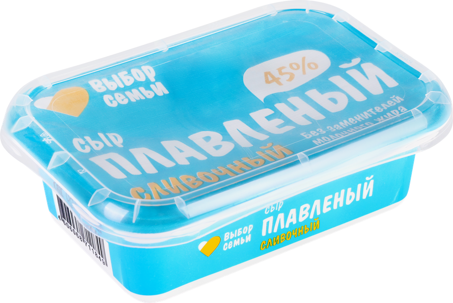 Сыр плавленый ВЫБОР СЕМЬИ&nbsp;45%, без змж, 180г, превью