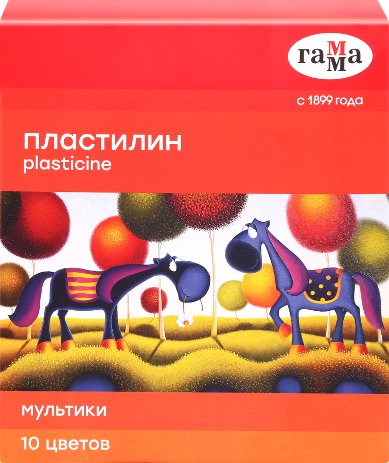 Пластилин ГАММА Мультики, 10 цветов + акварель 8 цветов, Арт. 371551, предпросмотр