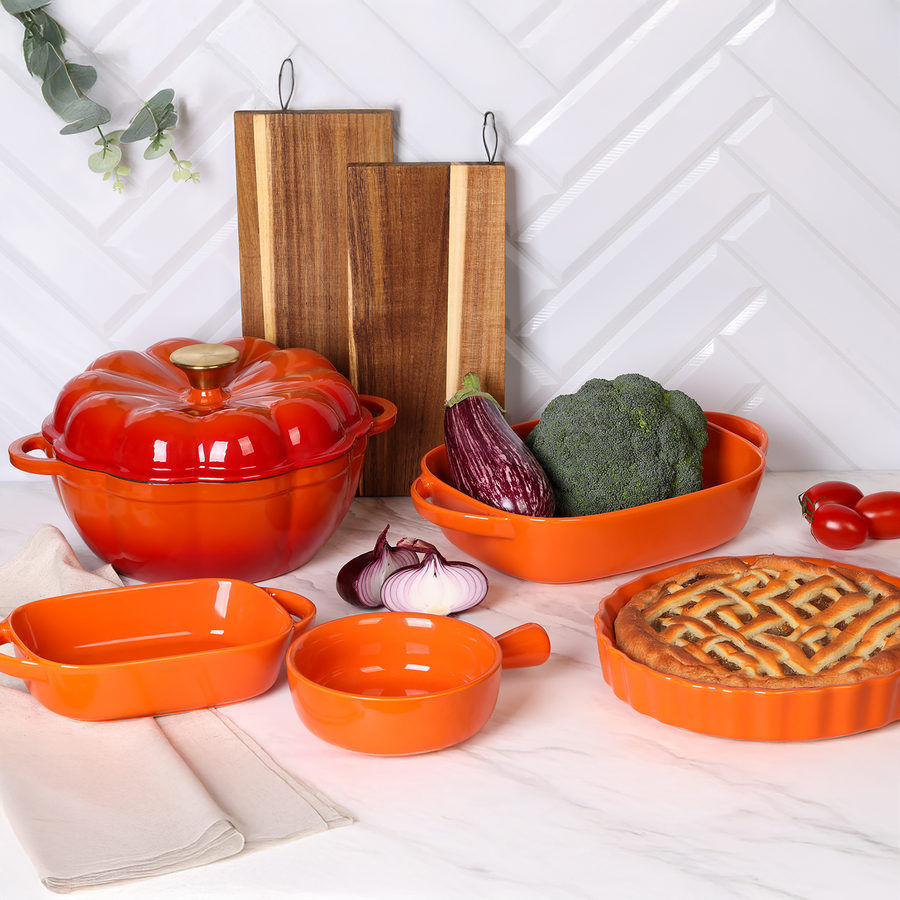 Кастрюля HOMECLUB Pumpkin, чугун, эмалированное покрытие, 1.7л, Арт. P-RL1, превью