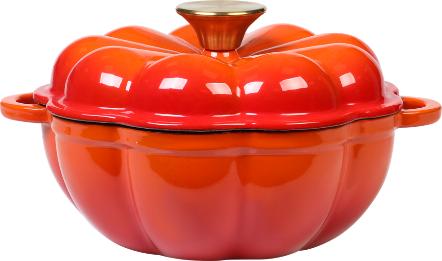 Кастрюля HOMECLUB Pumpkin, чугун, эмалированное покрытие, 1.7л, Арт. P-RL1, предпросмотр