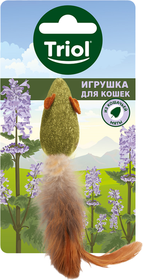 Игрушка для кошек TRIOL из прессованной кошачьей мяты, предпросмотр
