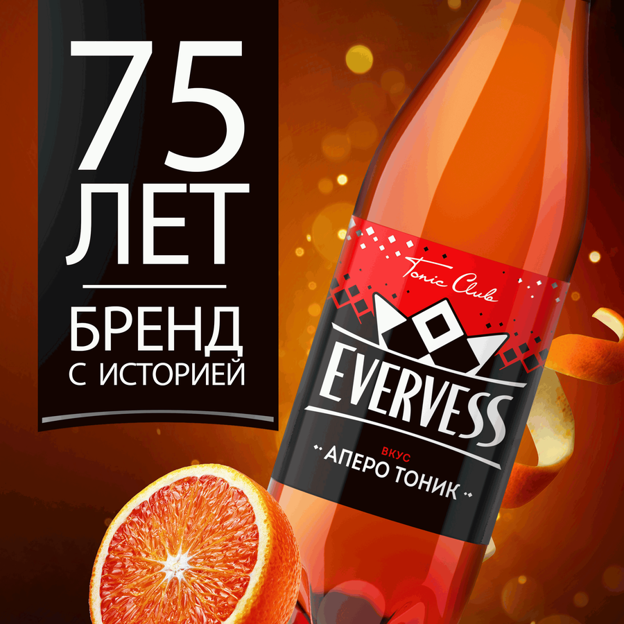 Напиток EVERVESS Аперо тоник ароматизированный сильногазированный, 1л, превью