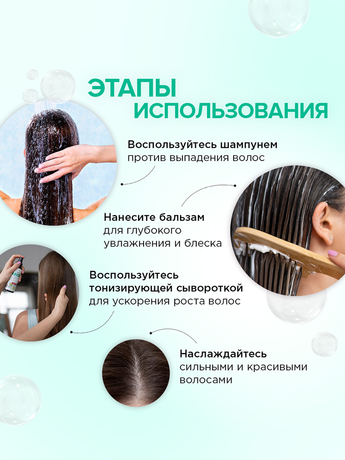 Шампунь SYNERGETIC Hair Therapy против выпадения волос, 400мл, предпросмотр