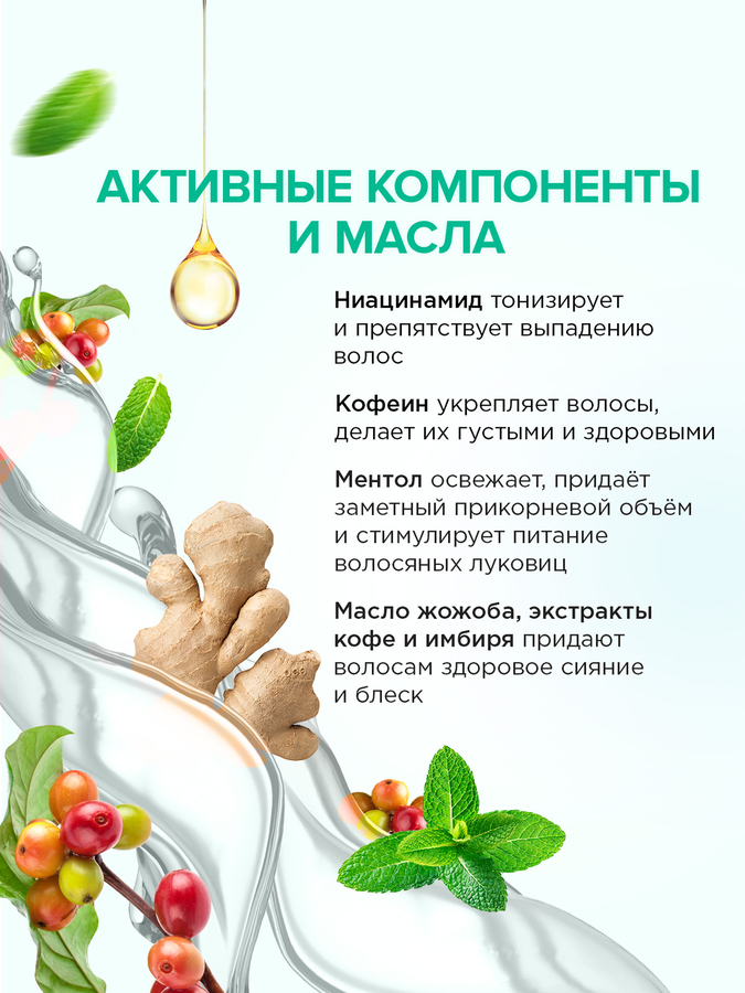 Шампунь SYNERGETIC Hair Therapy против выпадения волос, 400мл, превью