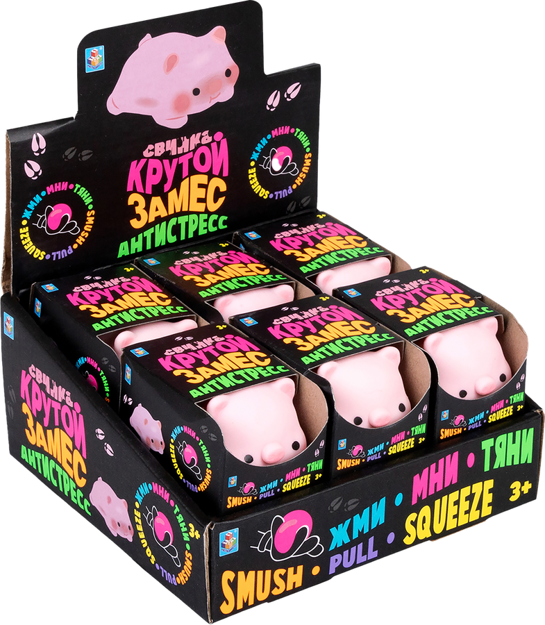 Игрушка 1TOY Крутой замес Свинка 6х7,5см, Арт. Т24580, превью