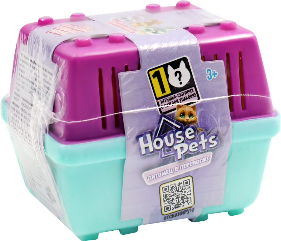 Игрушка HOUSE PETS Питомец в переноске 6х5х5см, в ассортименте, Арт. Т23976, предпросмотр