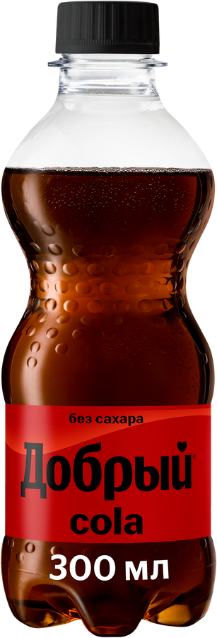 Напиток ДОБРЫЙ Cola без сахара сильногазированный, 0.3л, превью