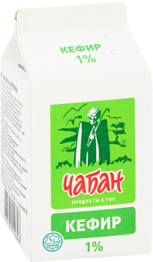 Кефир ЧАБАН 1% Халяль, без змж, 450г, превью