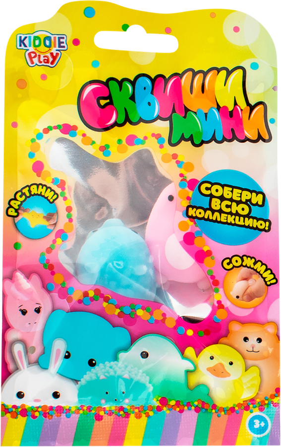 Игрушка KIDDIEPLAY Сквиши-мини, в ассортименте, Арт. 32667/32668, 2шт, превью
