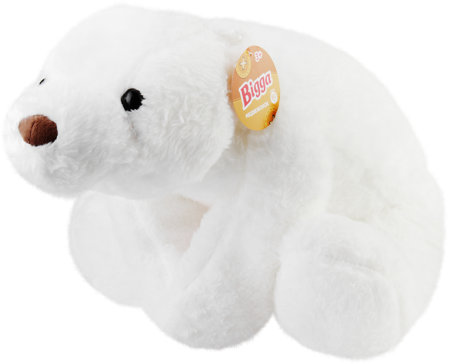 Игрушка мягкая BIGGA Медвежонок белый, 80см, Арт. CW24A-022-80cm, предпросмотр