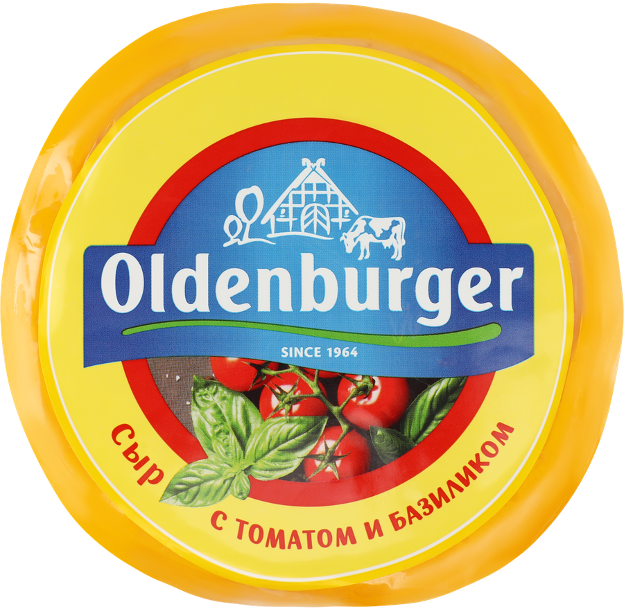 Сыр OLDENBURGER с томатом и базиликом 45%, без змж, 350г, превью