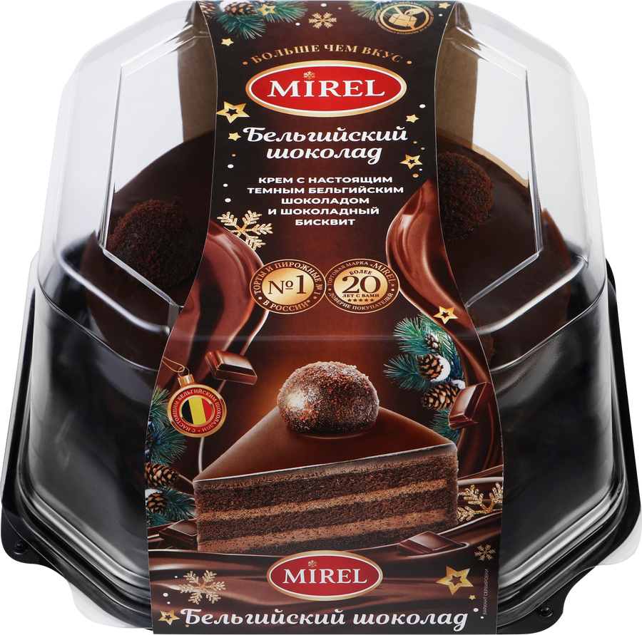Торт MIREL Бельгийский шоколад, 750г, превью