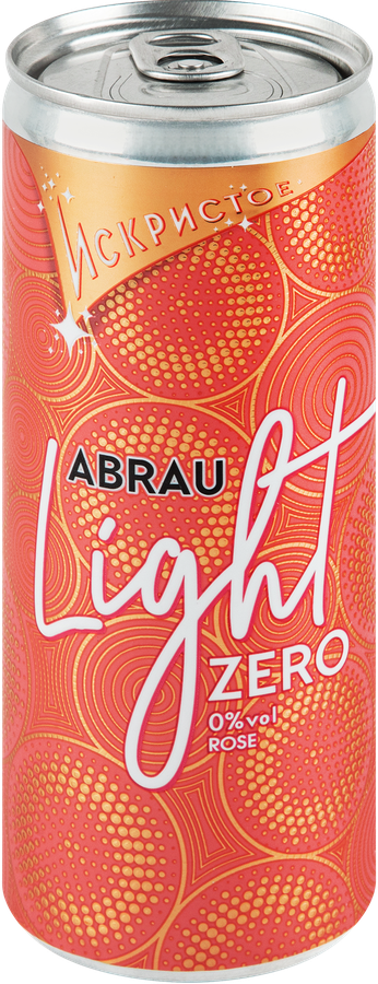 Напиток безалкогольный ABRAU LIGHT ароматизированный сильногазированный розовый, 0.25L, предпросмотр