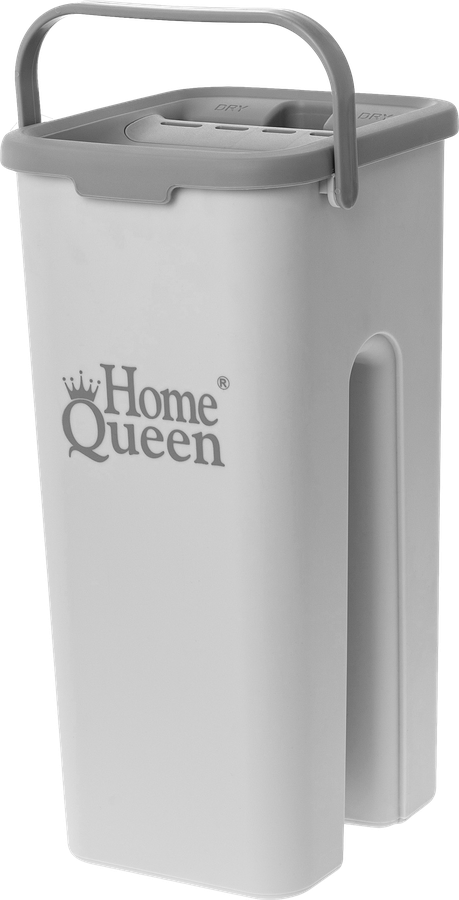 Швабра HOME QUEEN Compact 2.0, плоская, с ведром для отжима, Арт. 75648, предпросмотр