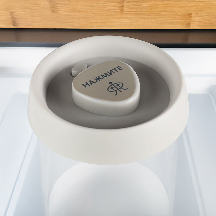 Банка для хранения продуктов HOMECLUB Vacuum, 1.2л, стекло, АБС-пластик, Арт. lijsc-0, превью