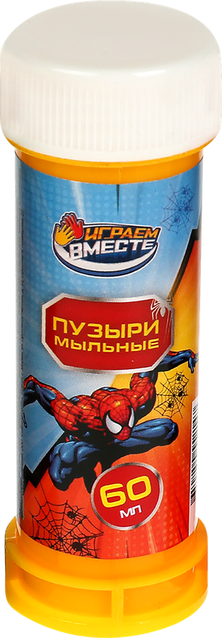Мыльные пузыри ИГРАЕМ ВМЕСТЕ Супер герои, 60мл, в ассортименте, Арт. 350390, 376137, превью