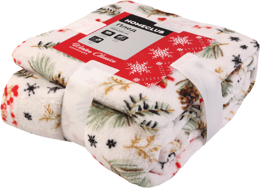Плед HOMECLUB Winter classics 200х220см, в ассортименте, Арт. WI-CM3, предпросмотр