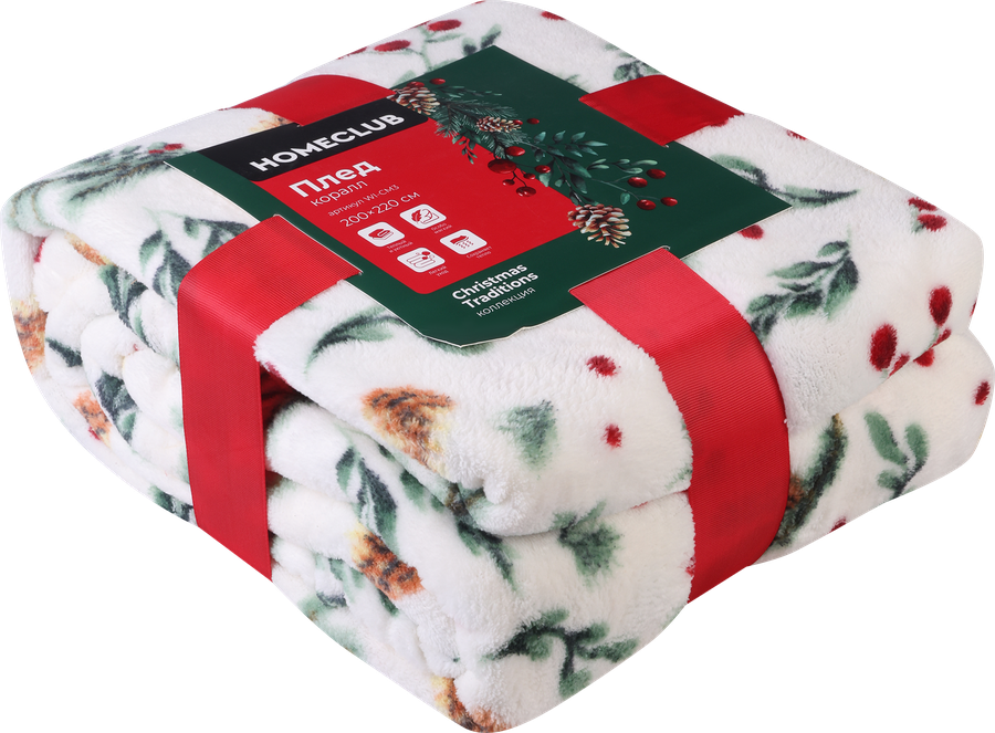 Плед HOMECLUB Winter classics 200х220см, в ассортименте, Арт. WI-CM3, превью