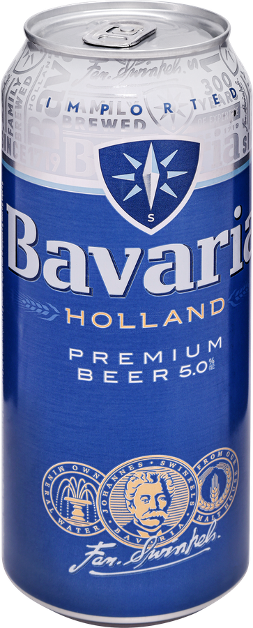 Пиво светлое BAVARIA Premium фильтрованное пастеризованное 5,0%, 0.5л, предпросмотр