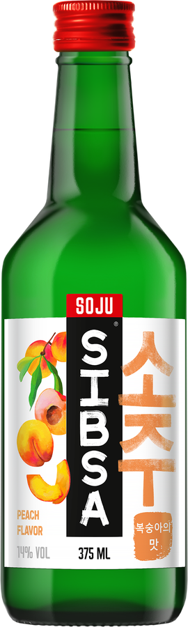 Аперитив SIBSA Соджу со вкусом персика 14%, 0.375л, предпросмотр