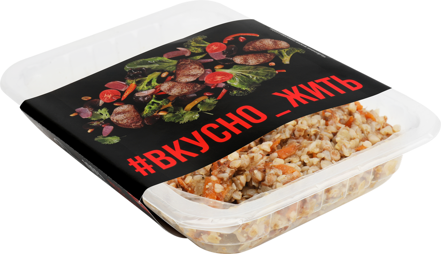 Биточки паровые ВКУСНО ЖИТЬ с гречкой и овощами, 250г, превью