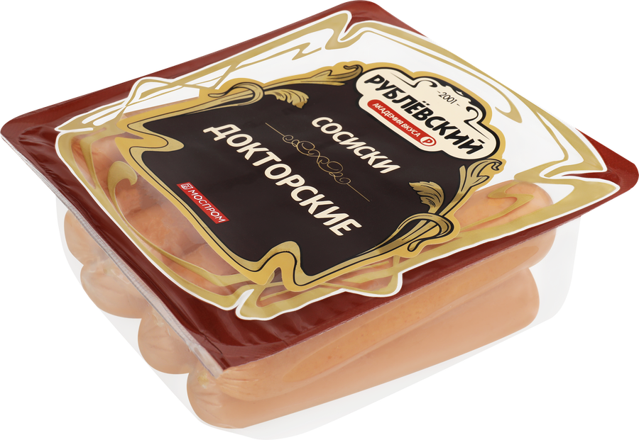 Сосиски РУБЛЁВСКИЙ Докторские, категория В, 430г, превью