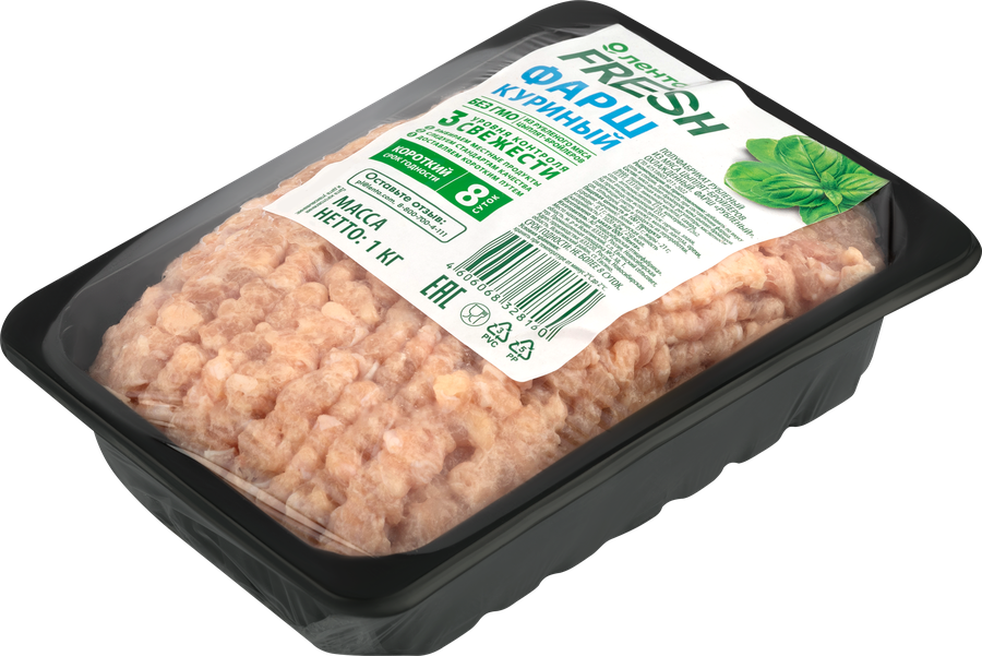 Фарш куриный рубленый ЛЕНТА FRESH, 1кг, превью