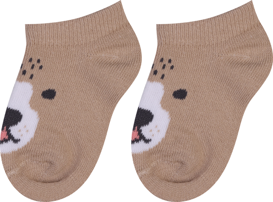 Носки детские LITTLE TIMES короткие с рисунком зайчик и медвежонок, Арт. СП1611, 2пары, превью