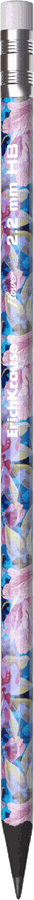 Карандаш чернографитный ERICHKRAUSE Flower, пластиковый, трехгранный, с ластиком, HB, Арт. 55282, предпросмотр