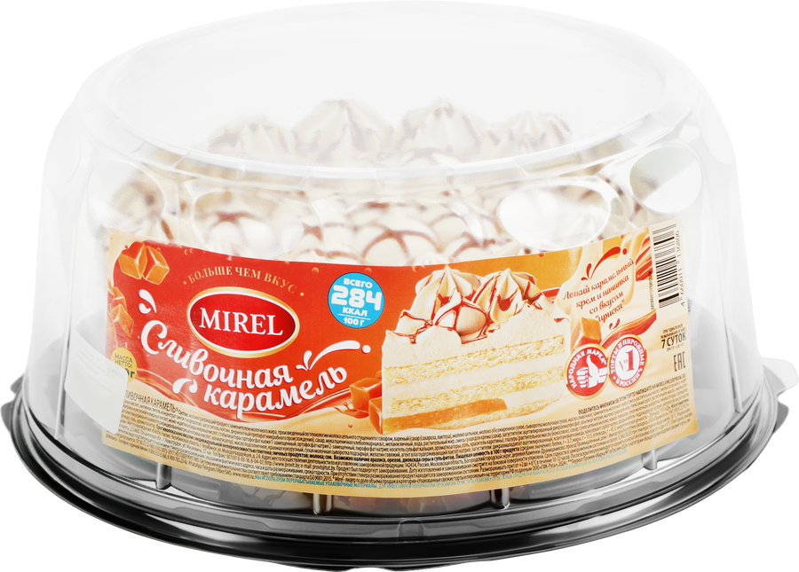 Торт MIREL Сливочная карамель, 650г, предпросмотр