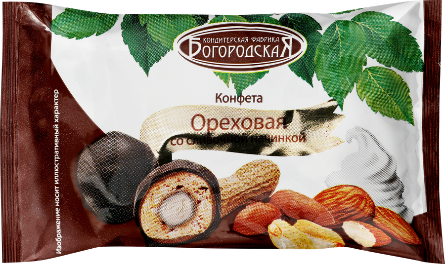 Конфеты КФ БОГОРОДСКАЯ Ореховые со сливочной начинкой, весовые, предпросмотр