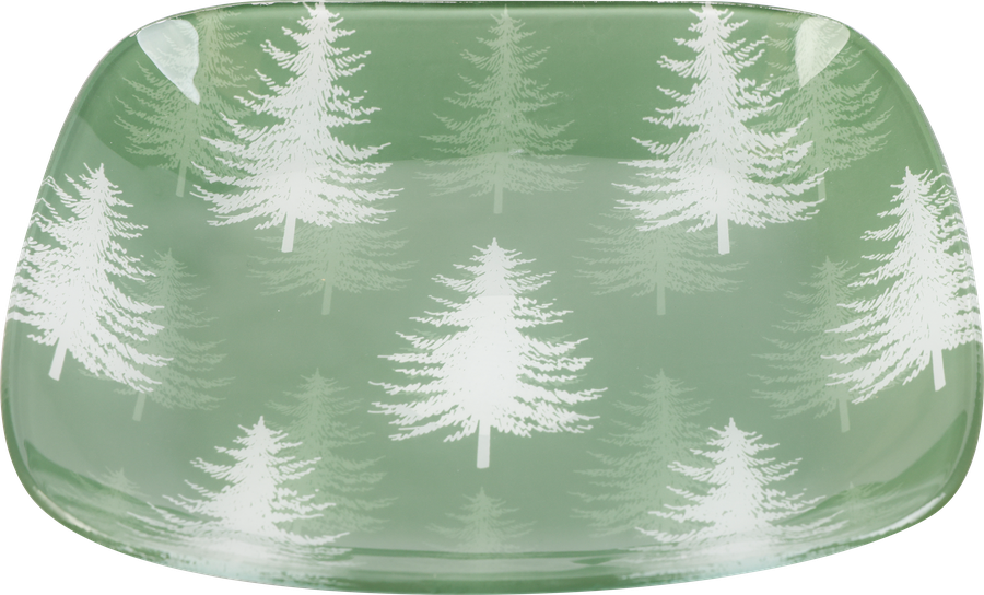 Тарелка сервировочная HOMECLUB Cozy Winter 19,5х19,5см, стекло, Арт. S20, предпросмотр