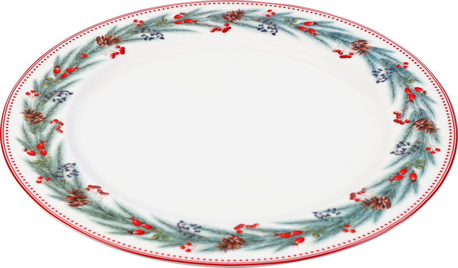 Тарелка обеденная HOMECLUB Red Berries 26,6см, фарфор, Арт. ED-p1, превью