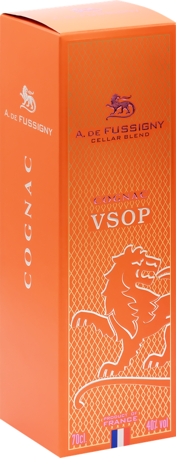 Коньяк DE FUSSIGNY Cellar blend VSOP ординарный 4 года 40%, п/у, 0.7л, превью