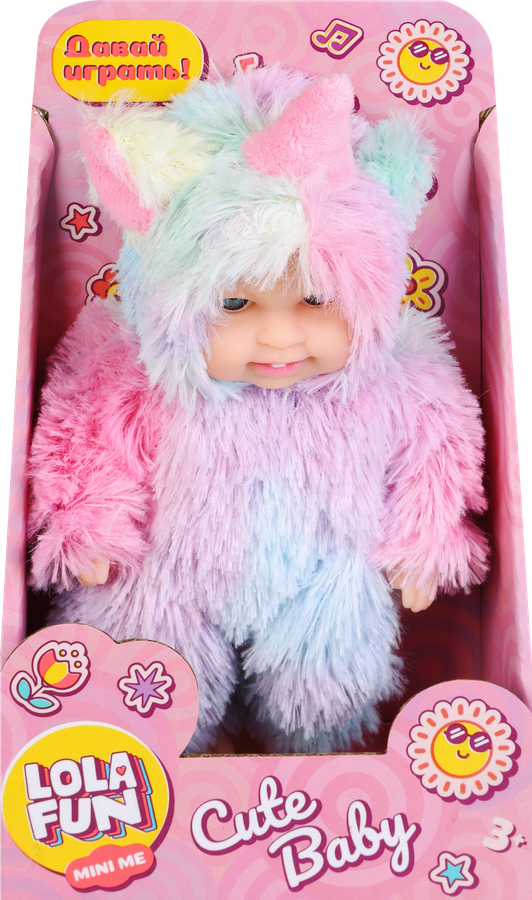 Игрушка LOLA FUN Пупс в меховой одежде, 13см, Арт. 13016, превью