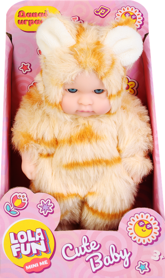 Игрушка LOLA FUN Пупс в меховой одежде, 13см, Арт. 13016, превью