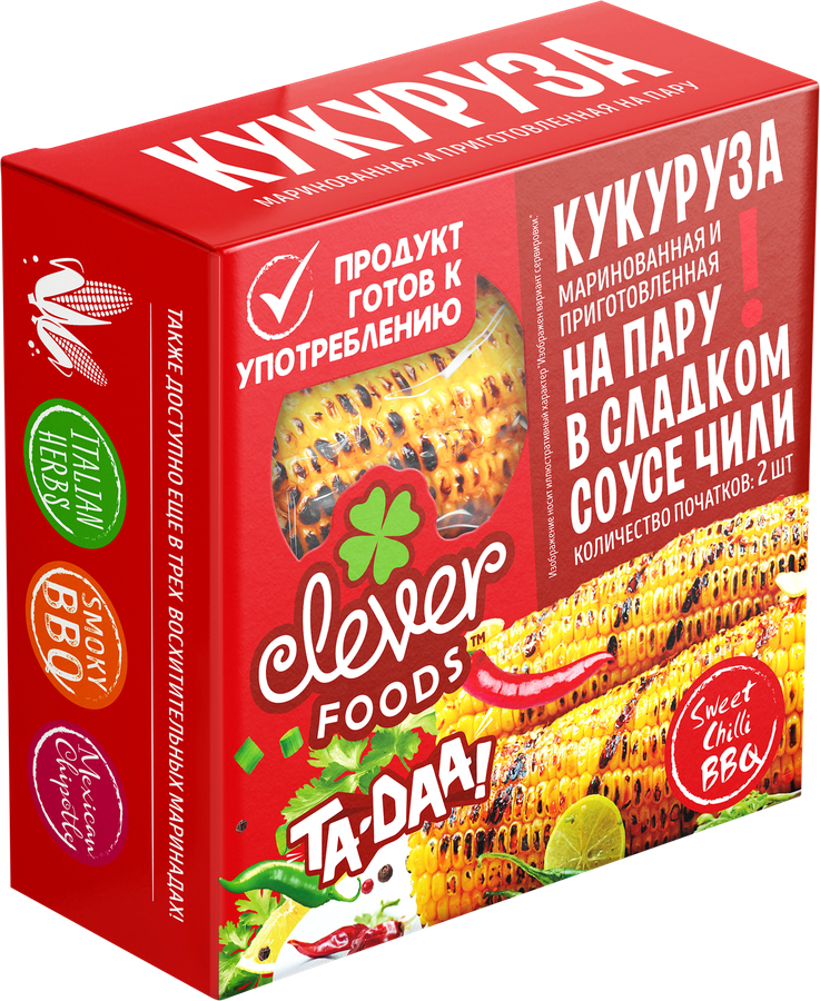 Кукуруза маринованная Sweet&Chilli BBQ, 450г, превью