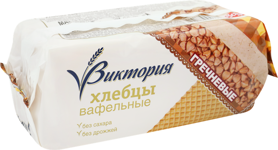 Хлебцы вафельные гречневые ВКУСНАЯ ФАНТАЗИЯ Виктория, 60г, превью