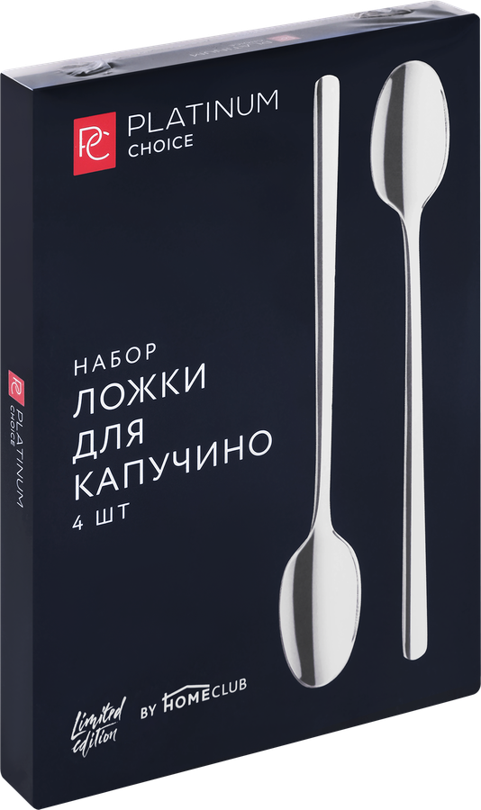 Набор столовый PLATINUM CHOICE ложки для капучино, Арт. TR-9913, 4шт, предпросмотр