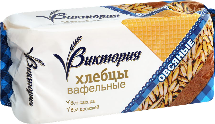 Хлебцы вафельные овсяные ВКУСНАЯ ФАНТАЗИЯ Виктория, 60г, превью