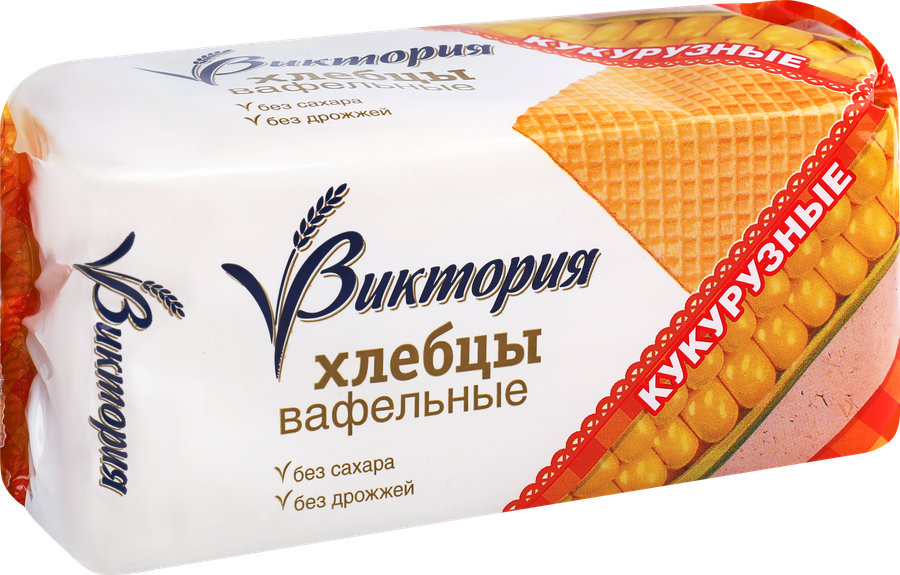 Хлебцы вафельные кукурузные ВКУСНАЯ ФАНТАЗИЯ Виктория, 70г, предпросмотр