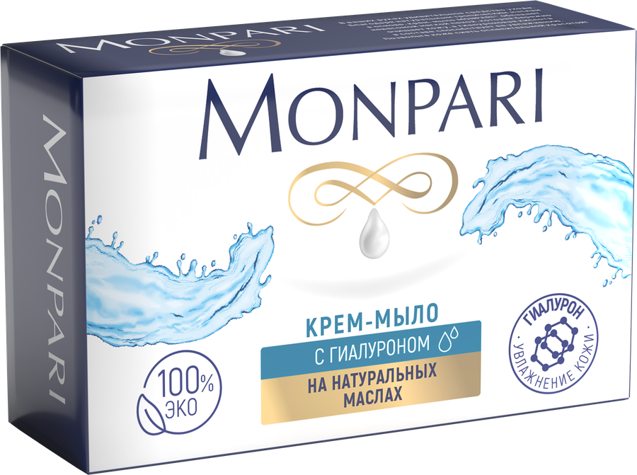 Мыло туалетное MONPARI с гиалуроном, 100г, предпросмотр