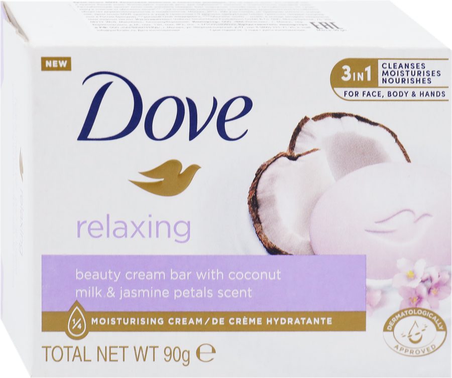 Крем-мыло DOVE Кокосовое молочко и лепестки жасмина, 90г, предпросмотр