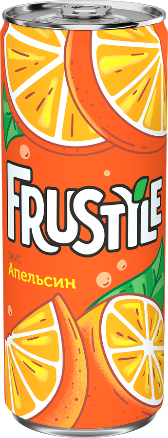 Напиток ФРУСТАЙЛ Апельсин сильногазированный, 0.33л, превью