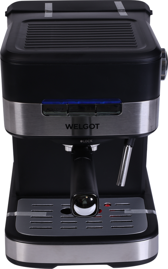 Кофеварка рожковая WELGOT Inox, 15 бар, Арт. CM8501EE-GS, предпросмотр